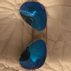 Blue Lense Rayban Aviators